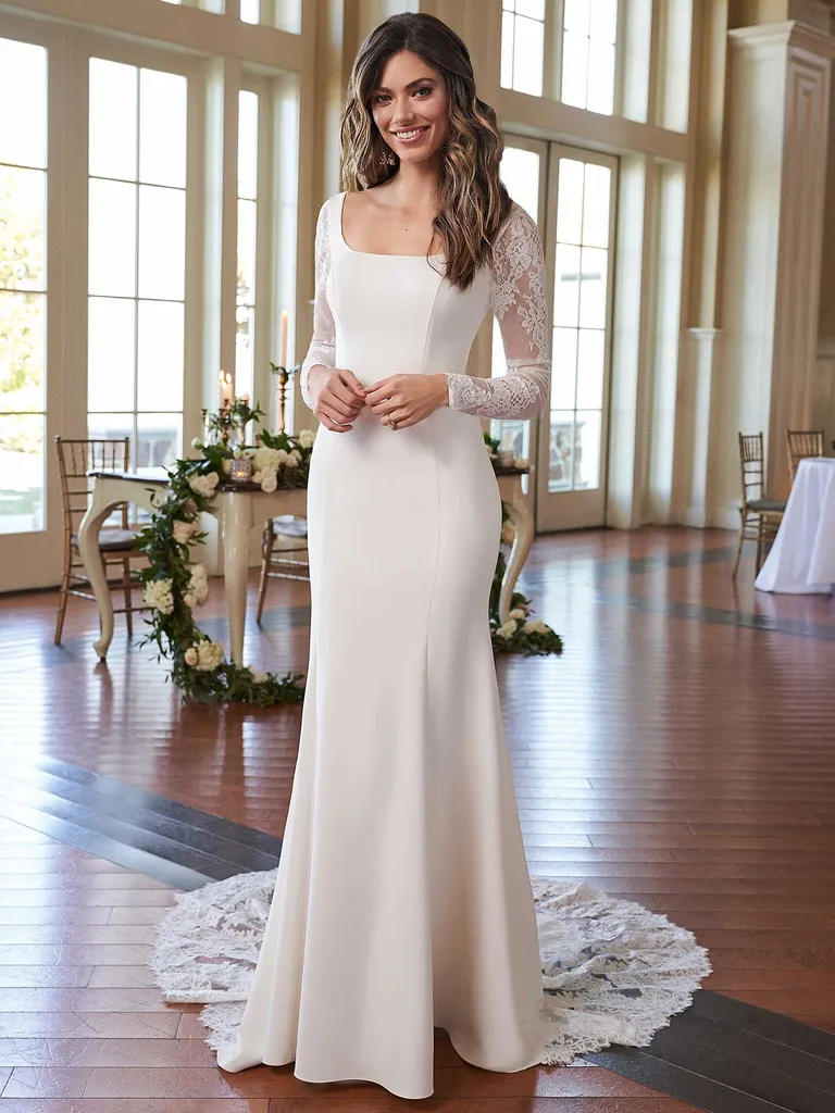 wedding dresses over 60