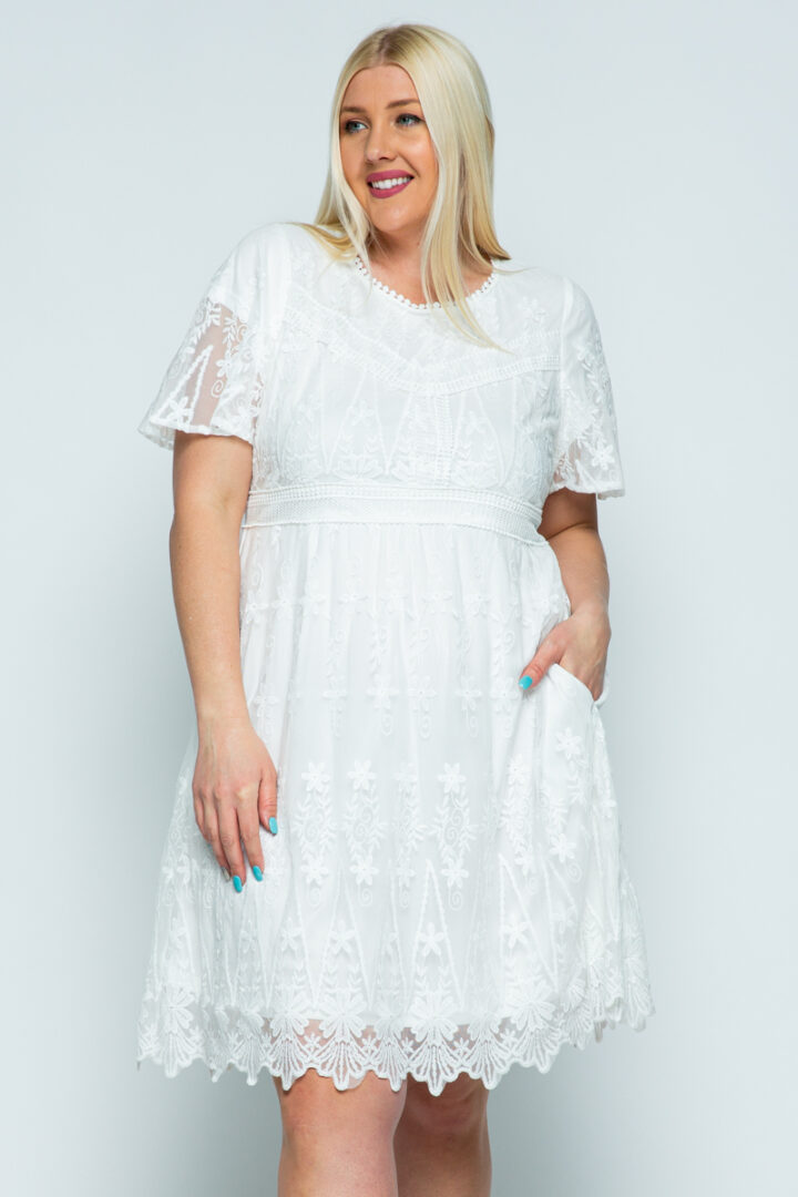 White dresses plus size: Stunning this for Every Occasion缩略图