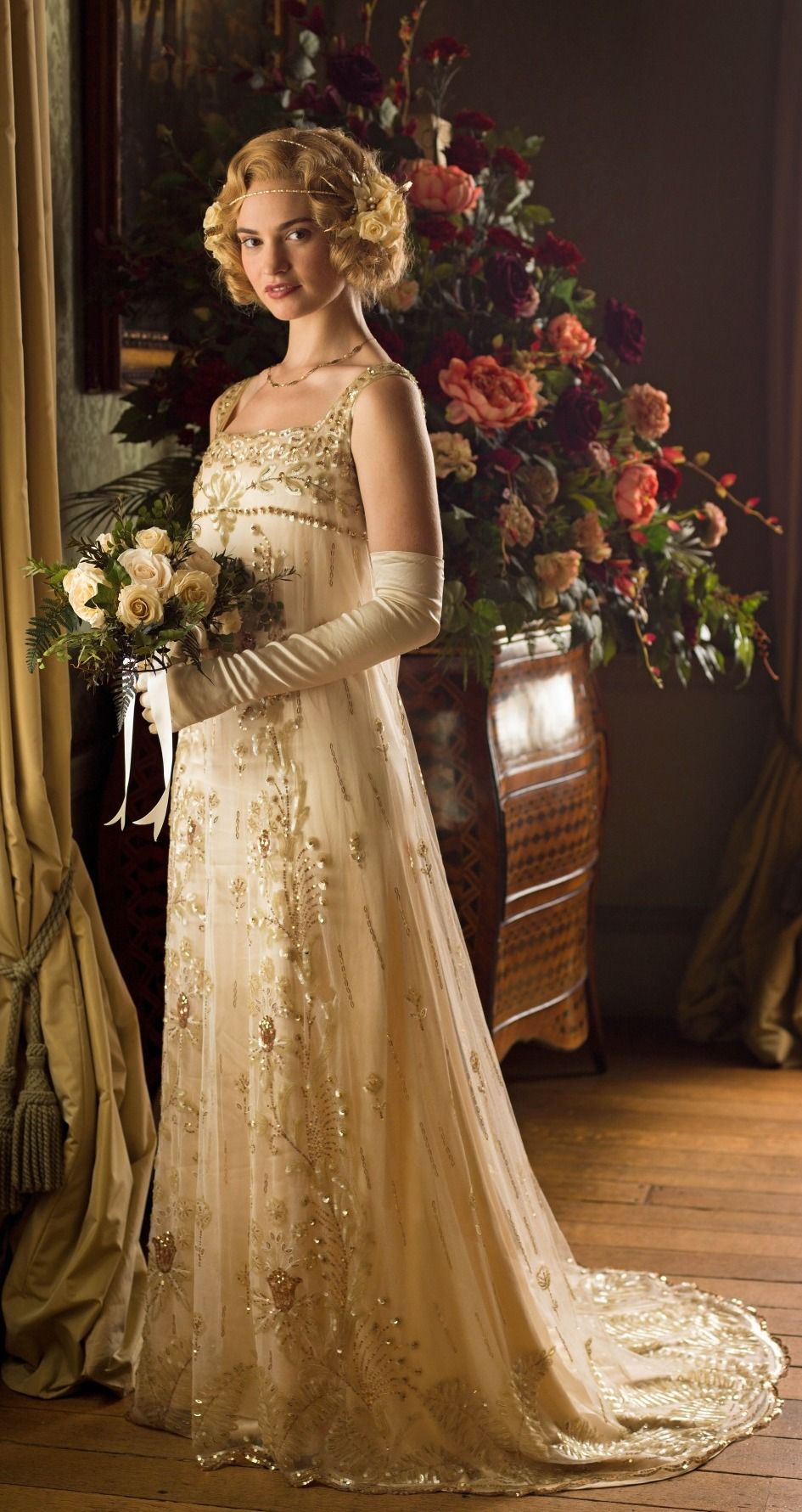 downton abbey wedding dresses