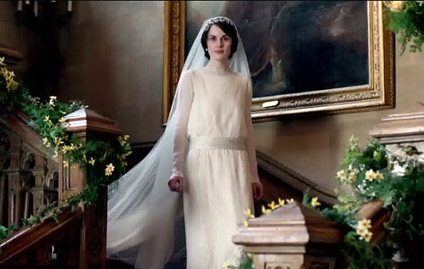 downton abbey wedding dresses