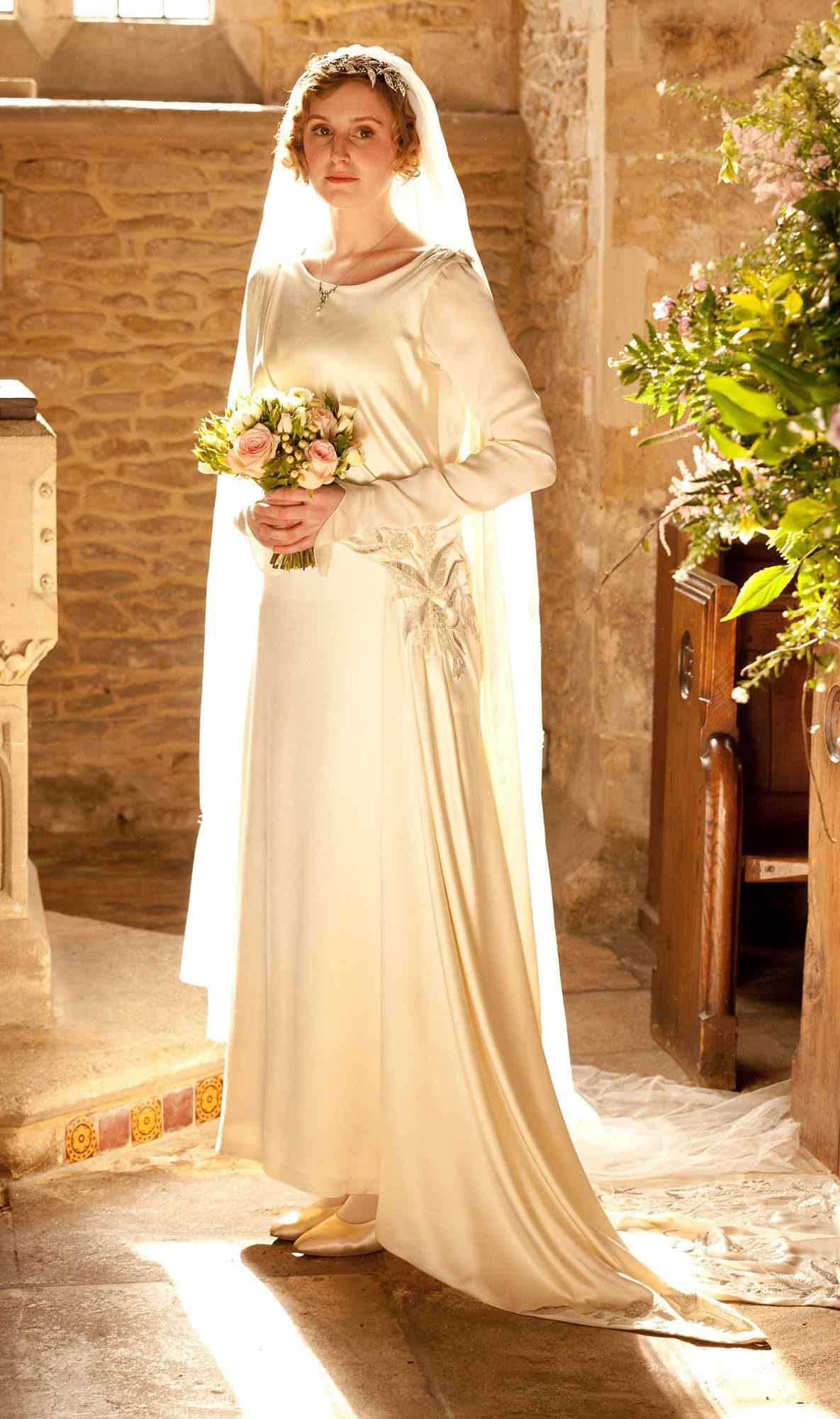 downton abbey wedding dresses