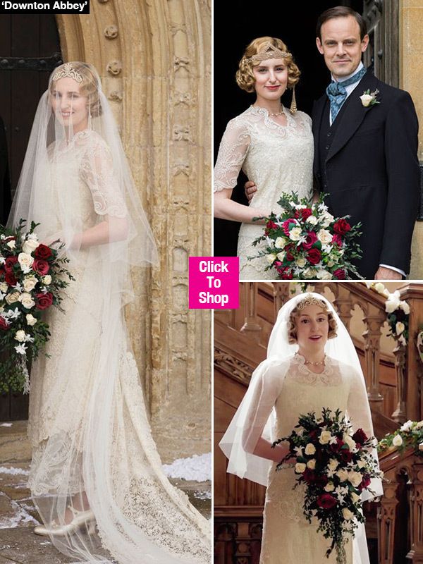 downton abbey wedding dresses