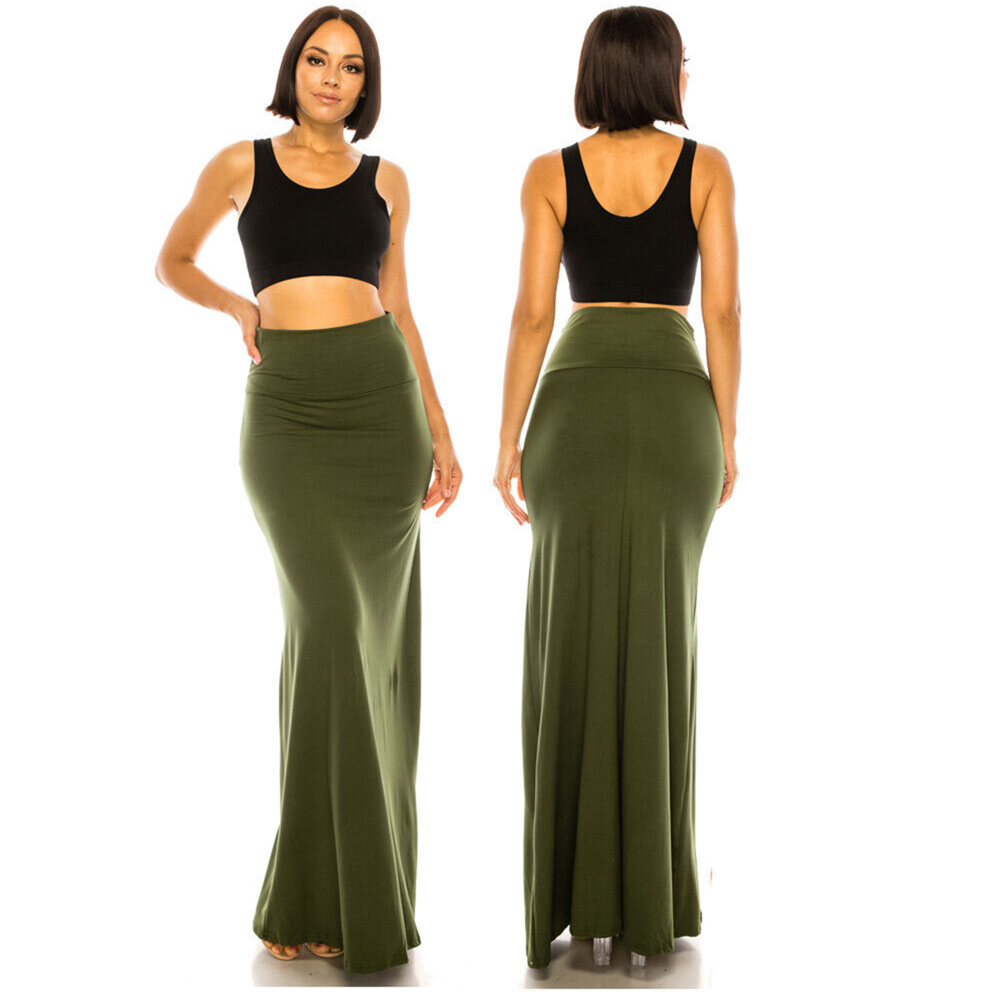 plus size long skirts