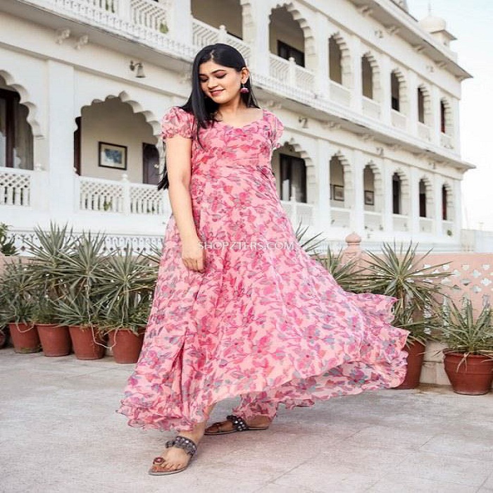 Pink maxi dresses