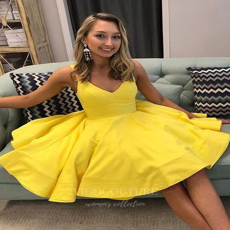 Yellow hoco dresses: Embrace this for Your Homecoming Dance缩略图