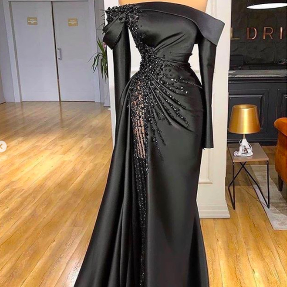 black formal dresses long