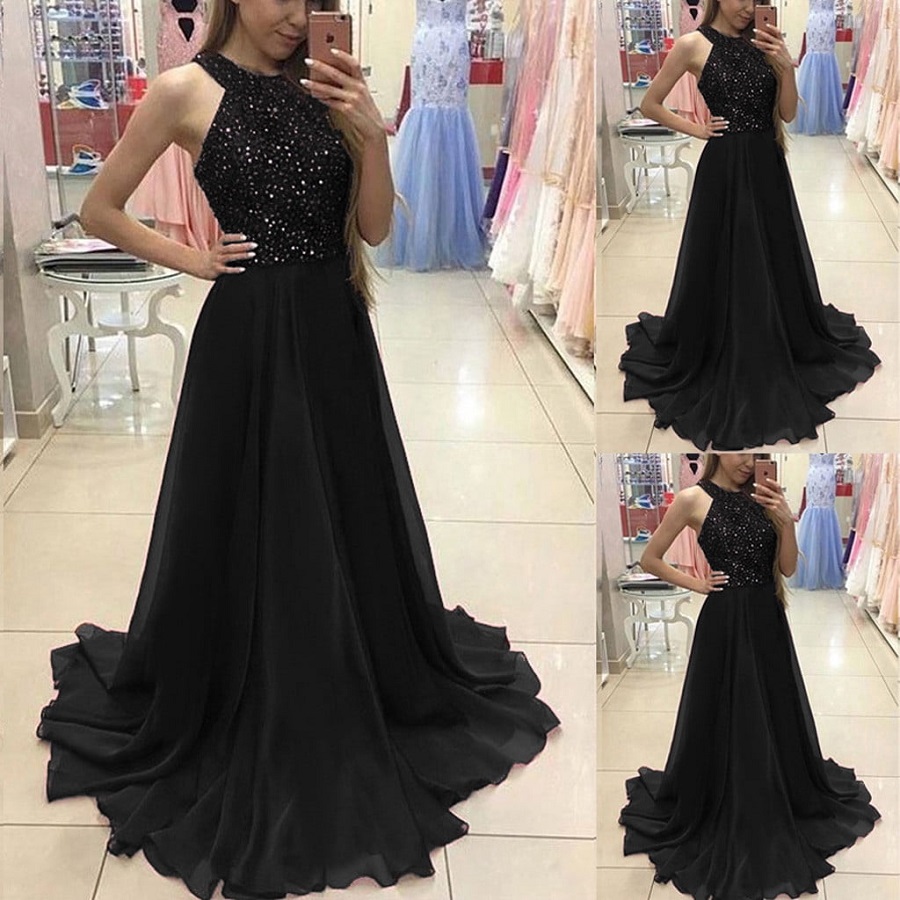 Black Formal Dresses Long