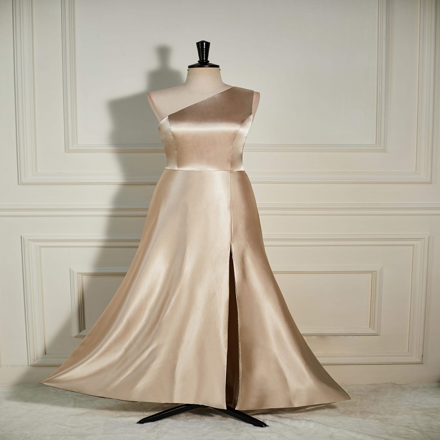 Champagne Satin Bridesmaid Dresses